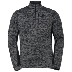ODLO BERRA SL MIDLAYER 1/2 ZIP GREY MELANGE - SPACE DYE 22