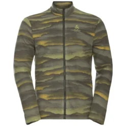 ODLO ROY GRAPHIC MIDLAYER FULL ZIP DEEP DEPTHS 22