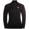 ODLO BLACKCOMB MIDLAYER 1/2 ZIP W BLACK - SPACE DYE 22 -Rossignol Soldes Magasin 9 102362 midlayer 1 2 zip blackcomb black space dye 542621 60223 01