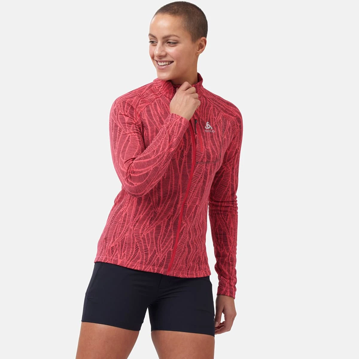ODLO FLI LIGHT PRINT MIDLAYER FZ W PARADISE PINK 22 5 ODLO FLI LIGHT PRINT MIDLAYER FZ W PARADISE PINK 22 – Image 3
