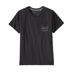 PATAGONIA W'S '73 SKYLINE ORGANIC EASY CUT POCKET TEE BLACK 23