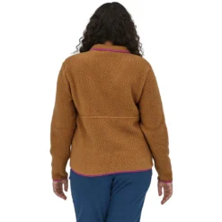 PATAGONIA W'S RETRO PILE P/O MARSUPIAL NEST BROWN W/AMARANTH PINK 23 -Rossignol Soldes Magasin 9 110525 w s retro pile p o marsupial nest brown w amaranth pink 22835 nbah 03