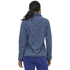 PATAGONIA W'S MICRO D SNAP-T P/O CLIMBING TREES IKAT SOUND BLUE 23 -Rossignol Soldes Magasin 9 110609 w s micro d snap t p o climbing trees ikat sound blue 26020 ctso 03