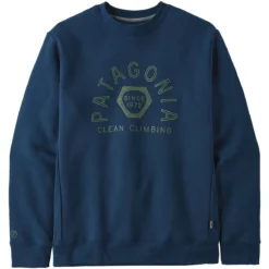 PATAGONIA CLEAN CLIMB HEX UPRISAL CREW SWEATSHIRT TIDEPOOL BLUE 23