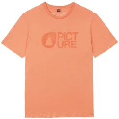 PICTURE BASEMENT FLOCK TEE CADMIUM ORANGE 23
