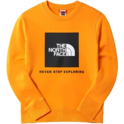 THE NORTH FACE TEENS BOX CREW CONE ORANGE 23