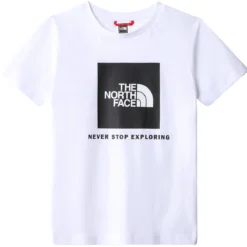 THE NORTH FACE TEENS BOX S/S TEE TNF WHITE/TNF BLACK 23