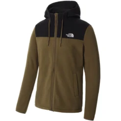 THE NORTH FACE M HOMESAFE FULL ZIP FLEECE HOODIE MILITARY OLIVE/TNF BLACK 23