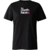 THE NORTH FACE W FOUNDATION GRAPHIC TEE - EU TNF BLACK/LAVENDER FOG 23