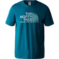 THE NORTH FACE M S/S RUST 2 TEE BLUE CORAL/REEF WATERS 23