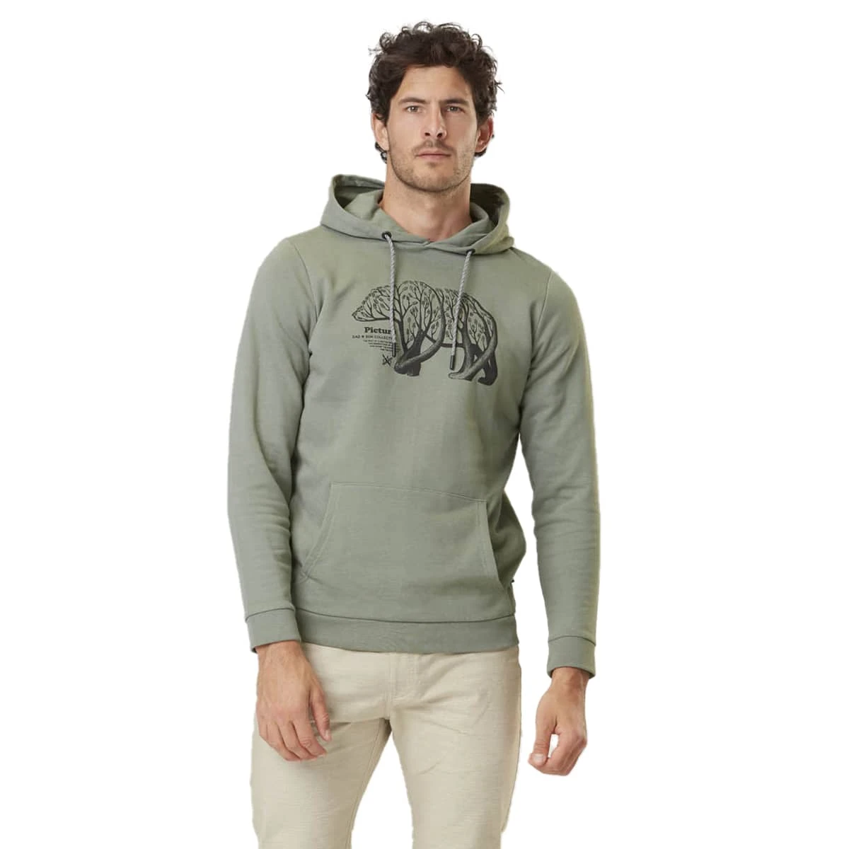 PICTURE D&S BEAR BRANCH HOODIE M GREEN SPRAY 23 3 PICTURE D&S BEAR BRANCH HOODIE M GREEN SPRAY 23