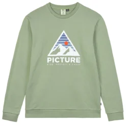 PICTURE AUTHENTIC CREW M GREEN SPRAY 23