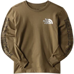 THE NORTH FACE MEN’S L/S PRINTED HEAVYWEIGHT TEE MILITARY OLIVE 23