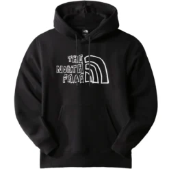 THE NORTH FACE MEN’S PRINTED HEAVYWEIGHT PULLOVER HOODIE TNF BLACK 23