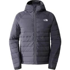 THE NORTH FACE M BELLEVIEW STRETCH DOWN HOODIE VANADIS GREY 23