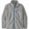 PATAGONIA W'S RETRO PILE JKT SALT GREY W/LIGHT PLUME GREY 23 -Rossignol Soldes Magasin 9 126641 w s retro pile jkt salt grey w light plume grey 22795 salg 01