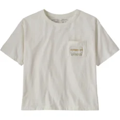 PATAGONIA W'S '73 SKYLINE ORGANIC EASY CUT POCKET TEE BIRCH WHITE 23