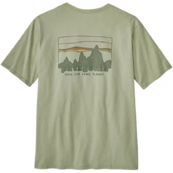 PATAGONIA M'S '73 SKYLINE ORGANIC T-SHIRT SALVIA GREEN 23 -Rossignol Soldes Magasin 9 126757 37534 slvg 02