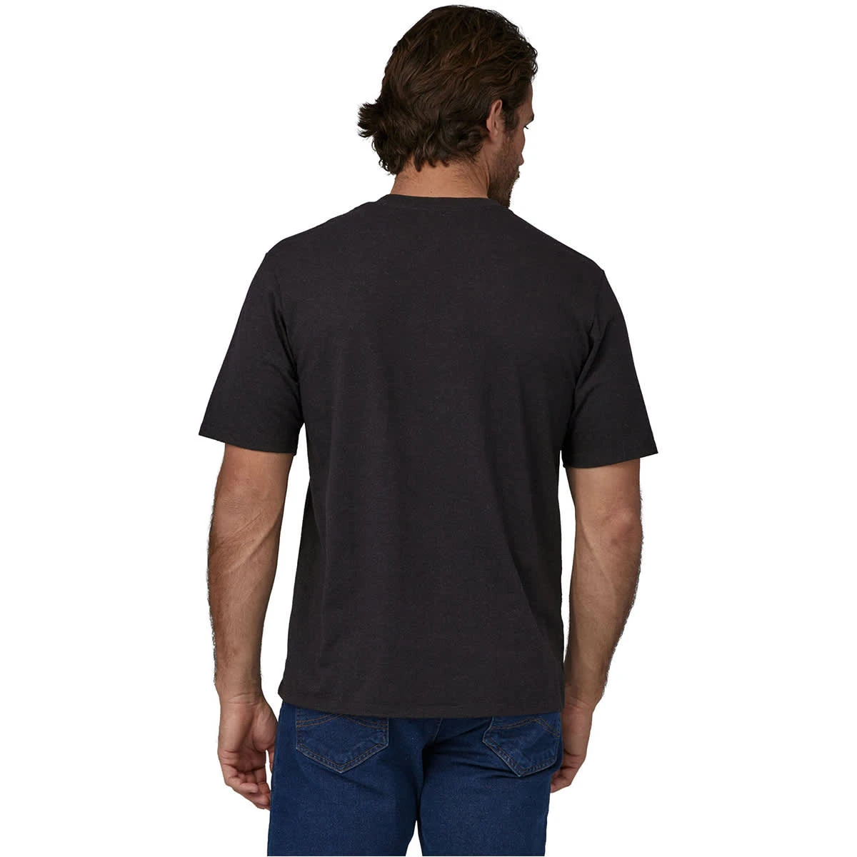 PATAGONIA M'S FORGE MARK CREST POCKET RESPONSIBILI- TEE INK BLACK 23 4 PATAGONIA M'S FORGE MARK CREST POCKET RESPONSIBILI- TEE INK BLACK 23 â Image 2