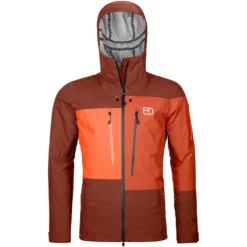 ORTOVOX 3L DEEP SHELL JACKET M CLAY ORANGE 23