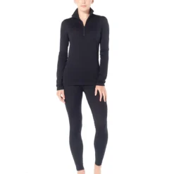 ICEBREAKER MERINO 200 OASIS LS HALF ZIP W BLACK 23 -Rossignol Soldes Magasin 9 43487 200 oasis ls half zip w black 104380 001 04