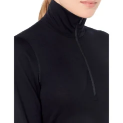 ICEBREAKER MERINO 200 OASIS LS HALF ZIP W BLACK 23 -Rossignol Soldes Magasin 9 43487 200 oasis ls half zip w black 104380 001 05