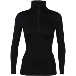 ICEBREAKER 260 TECH LS HALF ZIP W BLACK 23