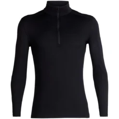 ICEBREAKER MERINO 200 OASIS LS HALF ZIP BLACK 23