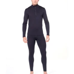 ICEBREAKER MERINO 200 OASIS LS HALF ZIP BLACK 23 -Rossignol Soldes Magasin 9 43697 200 oasis ls half zip black 104367 001 04