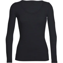ICEBREAKER WMNS SIREN LS SWEETHEART BLACK 23