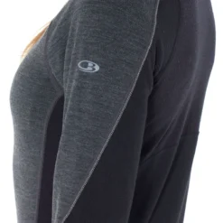 ICEBREAKER WMNS 260 WINTERZONE LS HALF ZIP JET HEATHER/BLACK 23 -Rossignol Soldes Magasin 9 62901 wmns 260 winterzone ls half zip jet heather black 104394 a01 05