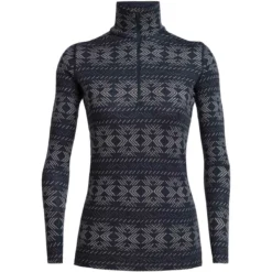 ICEBREAKER WMNS 250 VERTEX LS HALF ZIP CRYSTALLINE MIDNIGHT NAVY 22