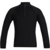 ICEBREAKER 260 TECH LS HALF ZIP BLACK 23 -Rossignol Soldes Magasin 9 63028 260 tech ls crewe kids black 104499 001 01