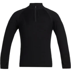 ICEBREAKER 260 TECH LS HALF ZIP BLACK 23