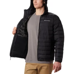 COLUMBIA POWDER LITE HOODED JKT BLACK 23 -Rossignol Soldes Magasin 9 63750 powder lite hooded jkt black 1693931 010 06