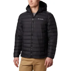 COLUMBIA POWDER LITE HOODED JKT BLACK 23 -Rossignol Soldes Magasin 9 63750 powder lite hooded jkt black 1693931 010 08