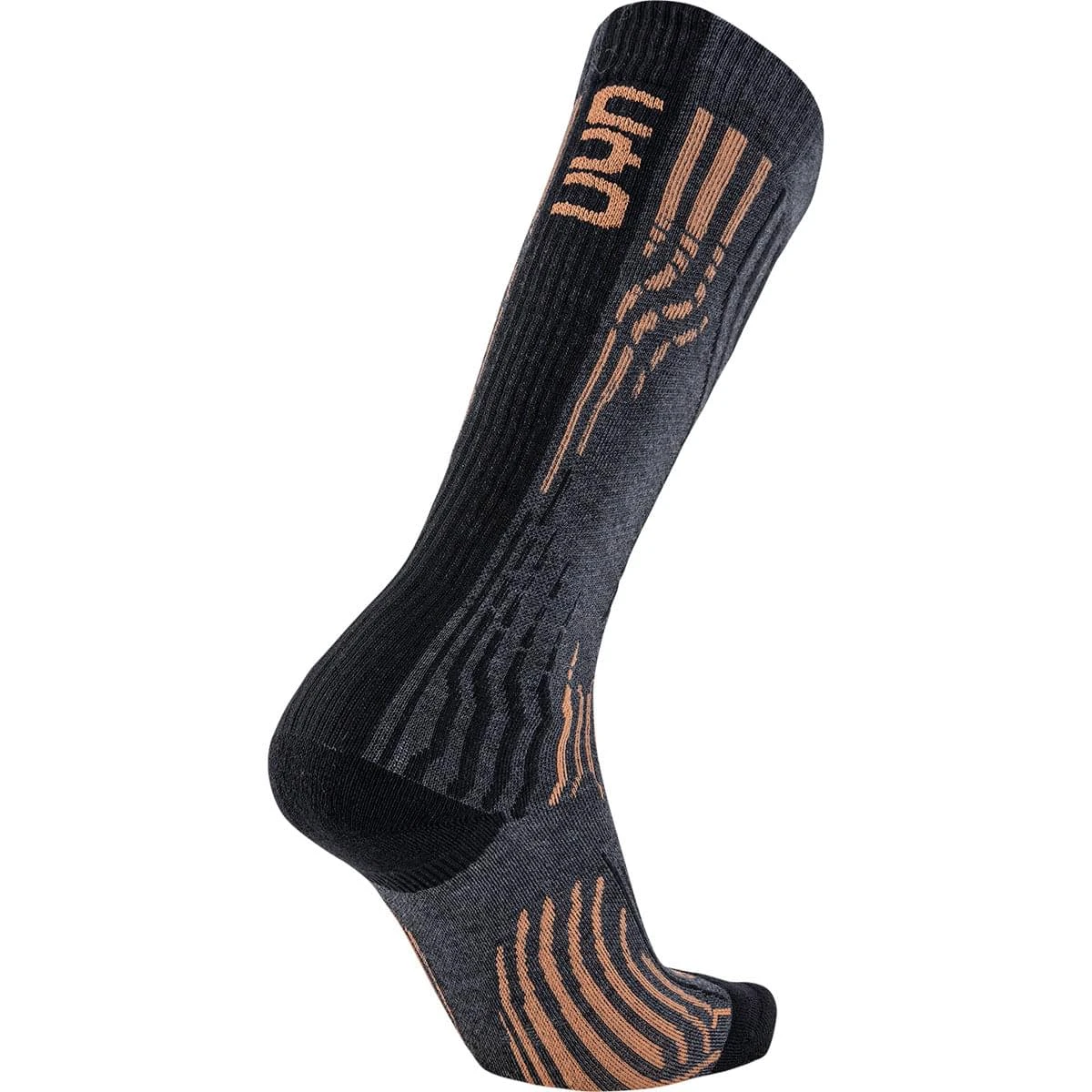 UYN LADY SKI CASHMERE SOCKS GREY STONE/COPPER 23 4 UYN LADY SKI CASHMERE SOCKS GREY STONE/COPPER 23 – Image 2