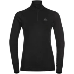 ODLO ACTIVE WARM ECO BL TOP TURTLE NECK L/S HALF ZIP W BLACK 23