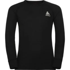ODLO ACTIVE WARM ECO KIDS BL TOP CREW NECK L/S BLACK 23