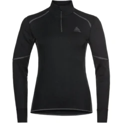 ODLO T-SHIRT ML 1/2 ZIP X-WARM W BLACK 23