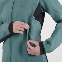 SALOMON AGILE SOFTSHELL JKT W MALLARD BLUE/BLACK 22 -Rossignol Soldes Magasin 9 92405 agile softshell jkt w mallard blue black lc1607500 05