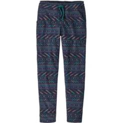 PATAGONIA W'S SNAP-T FLEECE PANT BERGY BITS: NEW NAVY 22