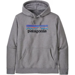 PATAGONIA M'S P-6 LOGO UPRISAL HOODY GRAVEL HEATHER 22