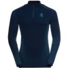 ODLO PERFORMANCE WARM ECO BL TOP TURTLE NECK L/S HALF ZIP DARK SAPPHIRE-STUNNING BLUE 22 -Rossignol Soldes Magasin 9 95552 bl top turtle neck l s half zip performa dark sapphire stunning blue 196222 20828 01
