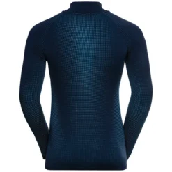 ODLO PERFORMANCE WARM ECO BL TOP TURTLE NECK L/S HALF ZIP DARK SAPPHIRE-STUNNING BLUE 22 -Rossignol Soldes Magasin 9 95552 bl top turtle neck l s half zip performa dark sapphire stunning blue 196222 20828 02