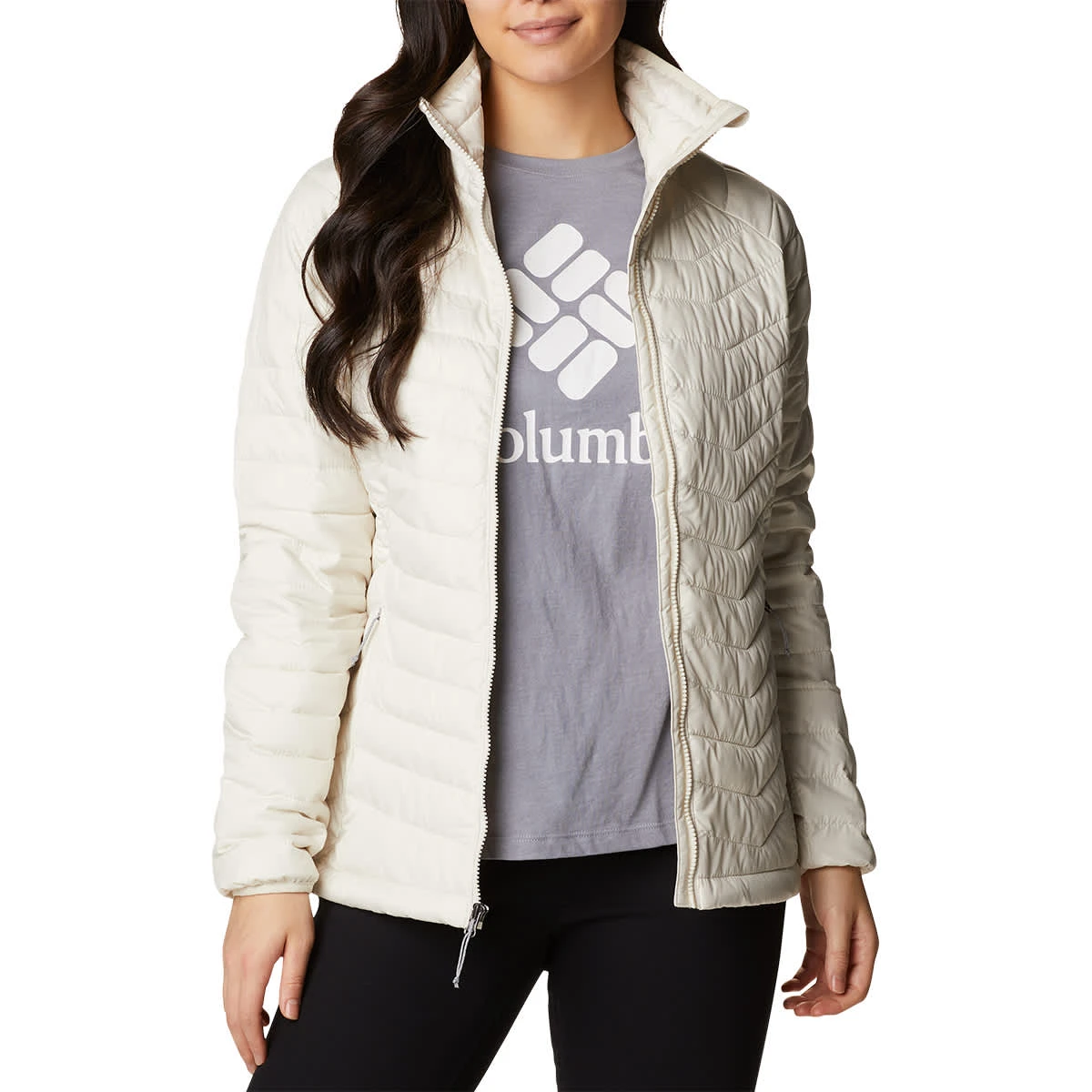 COLUMBIA POWDER LITE JKT W CHALK 23 4 COLUMBIA POWDER LITE JKT W CHALK 23 – Image 2