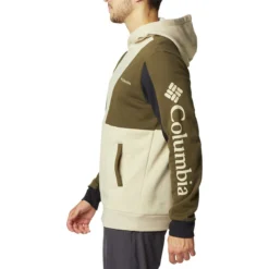 COLUMBIA LODGE COLORBLOCK HOODIE ANCIENT FOSSIL OLIVE GREEN BLK 22 -Rossignol Soldes Magasin 9 95972 lodge colorblock hoodie ancient fossil olive green blk 1956663 271 03